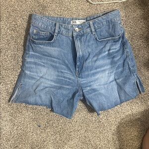 Zara Sky Blue Denim Pants